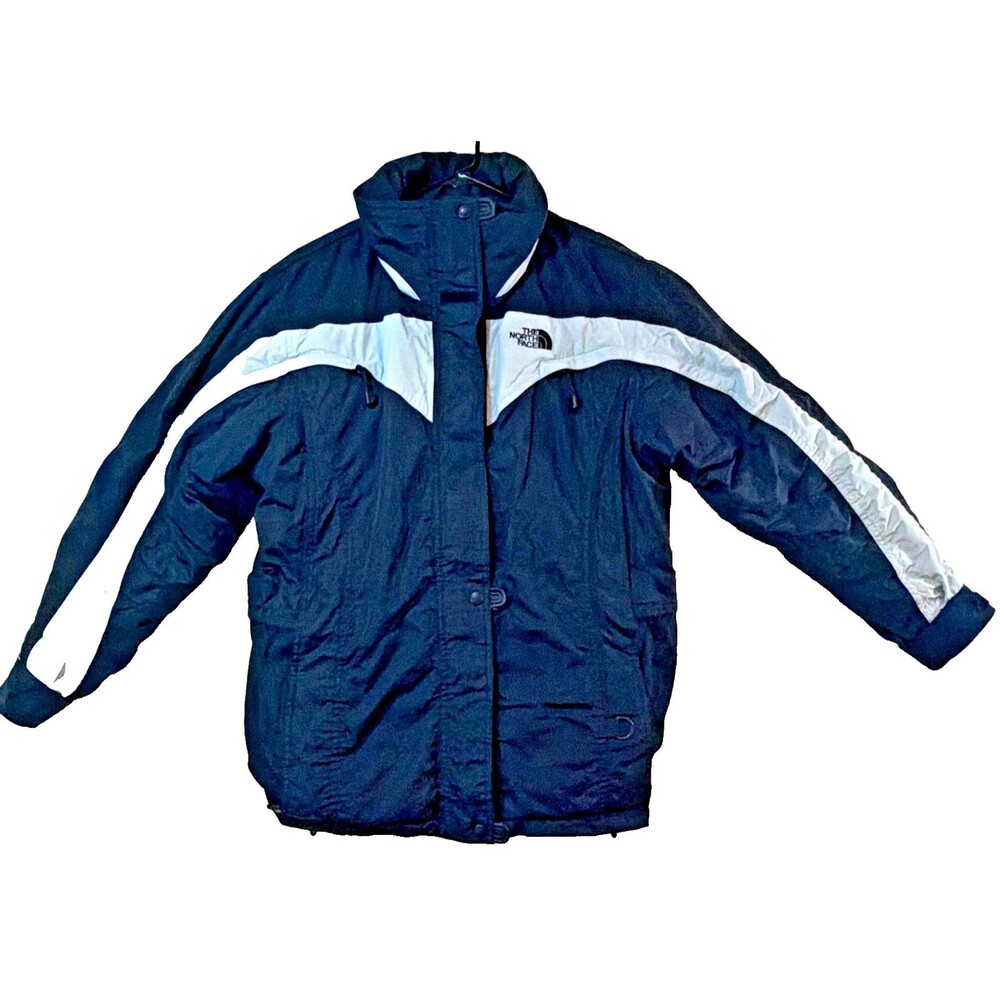 Vintage The North Face Womens Ski Jacket Size 10 Medium Black White Colorblock